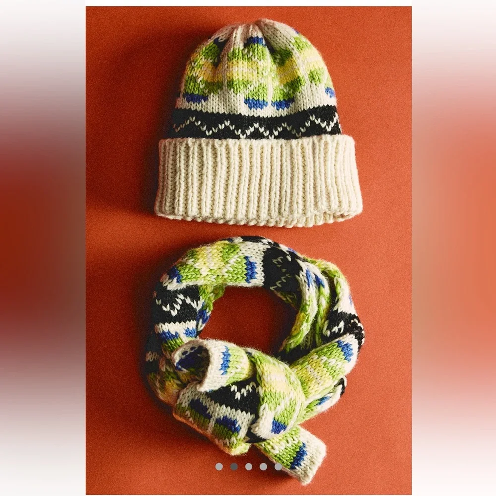 Free People Northern Lights Beanie + Scarf Set! NWT!